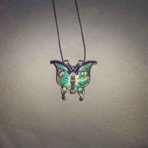 Kay Jewelers sterling silver butterfly necklace